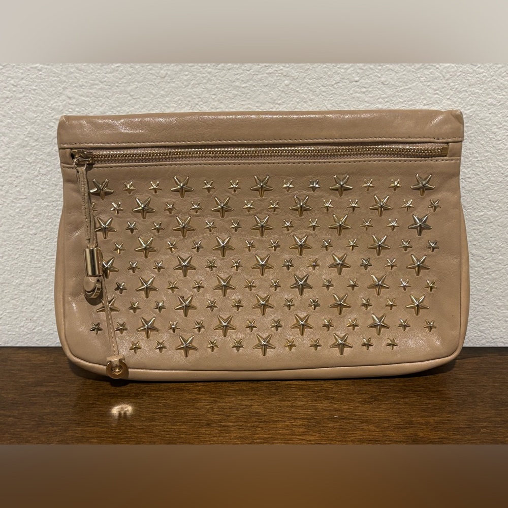 Jimmy Choo Tan Studded Handbag